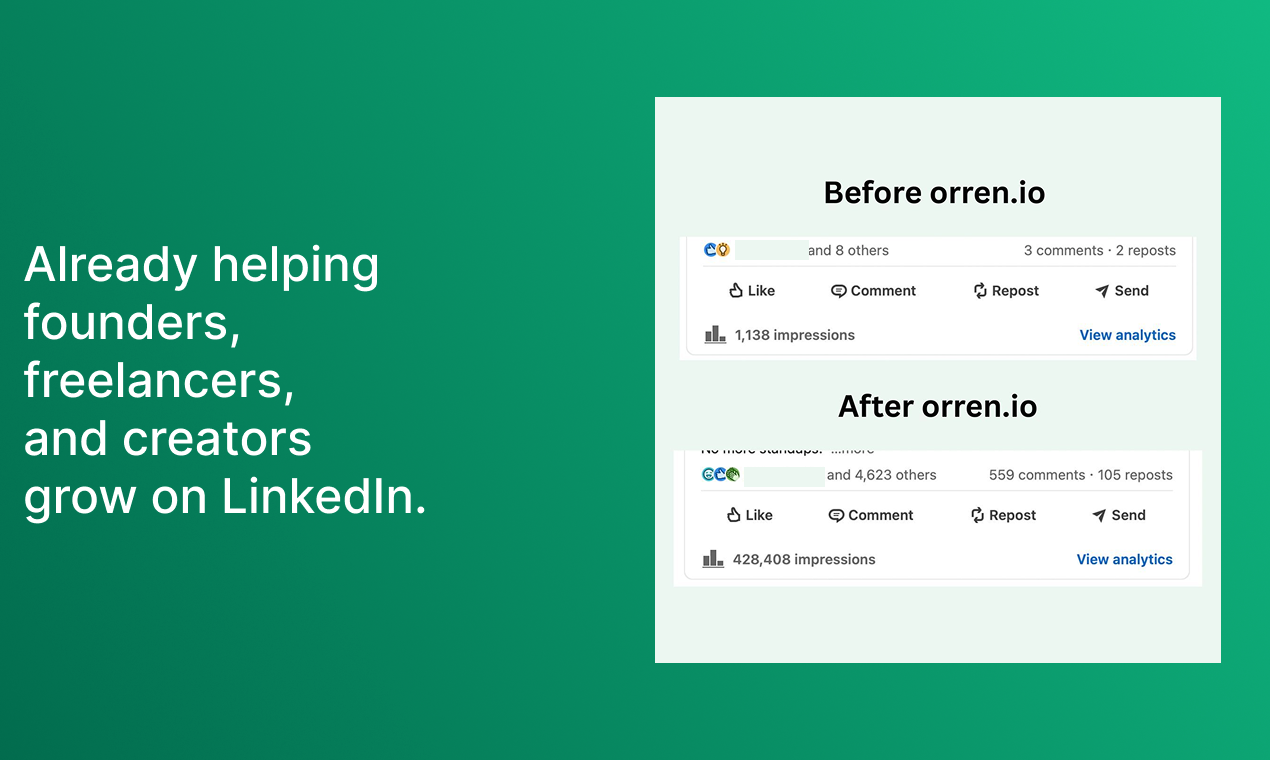 Mídia 8 de Orren - Ai LinkedIn Posts que soam humanos em menos de 3 minutos