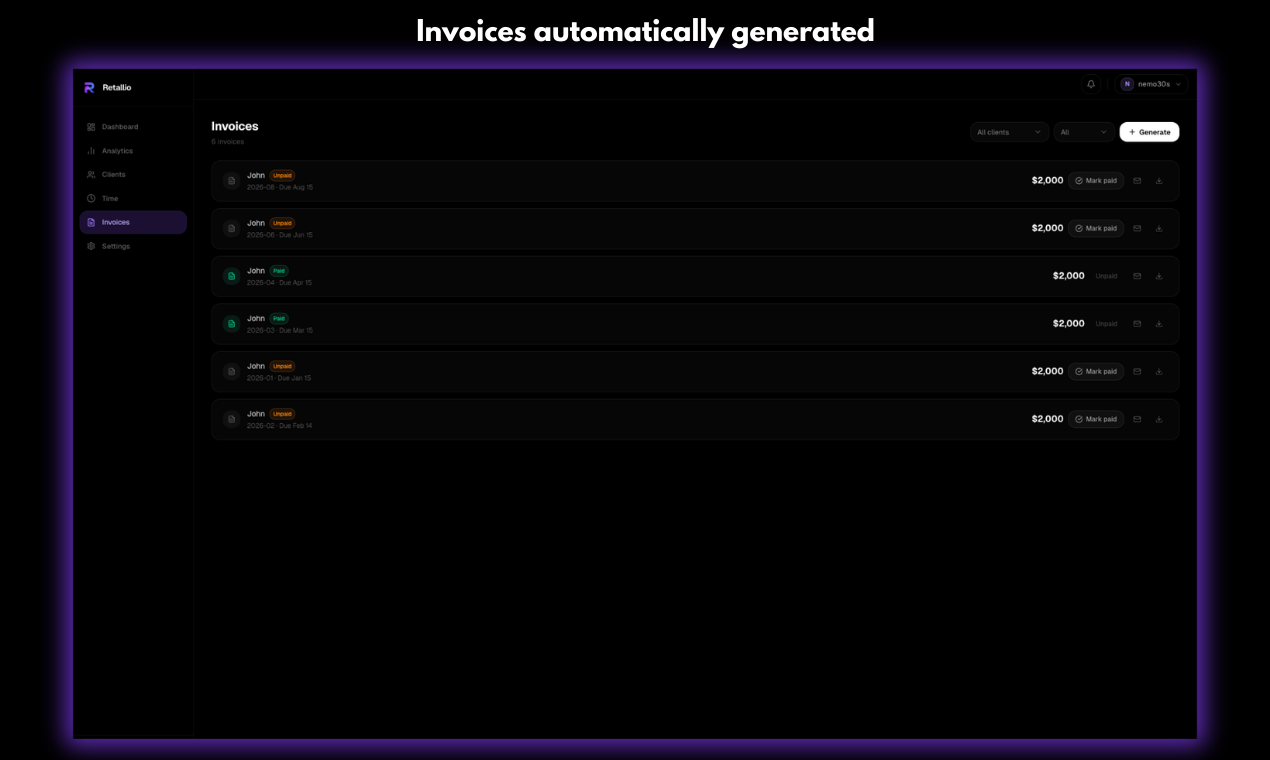 Retallio - Screenshot 5 showing product features and functionality