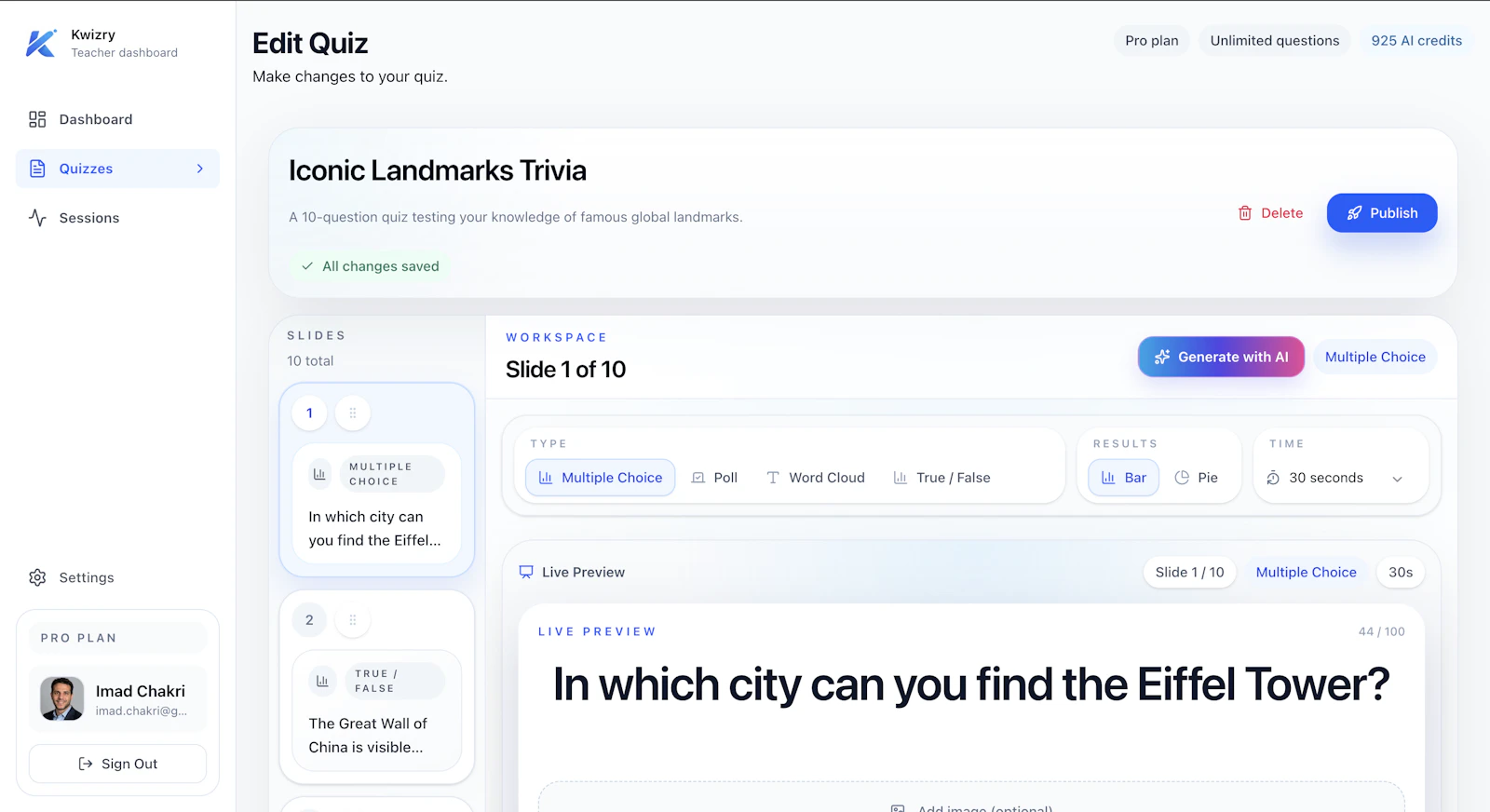 Kwizry screenshot 3