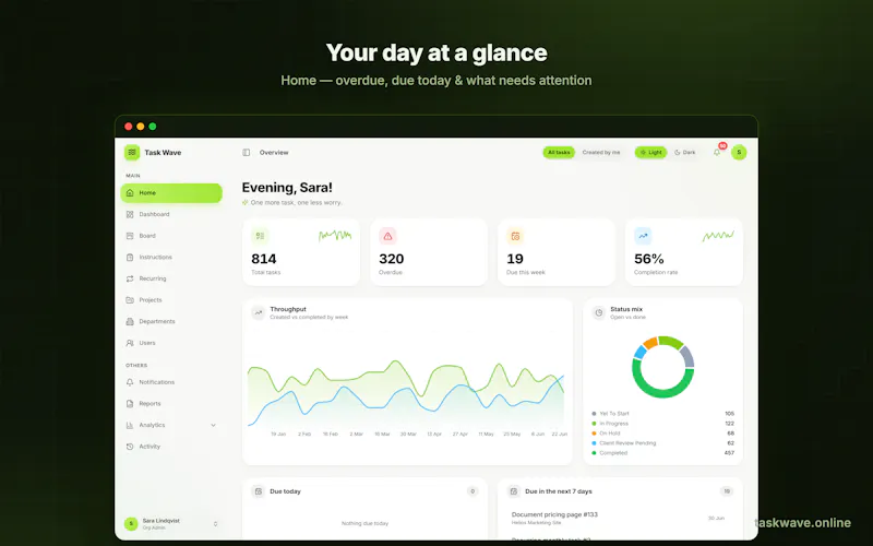 TaskWave screenshot 2