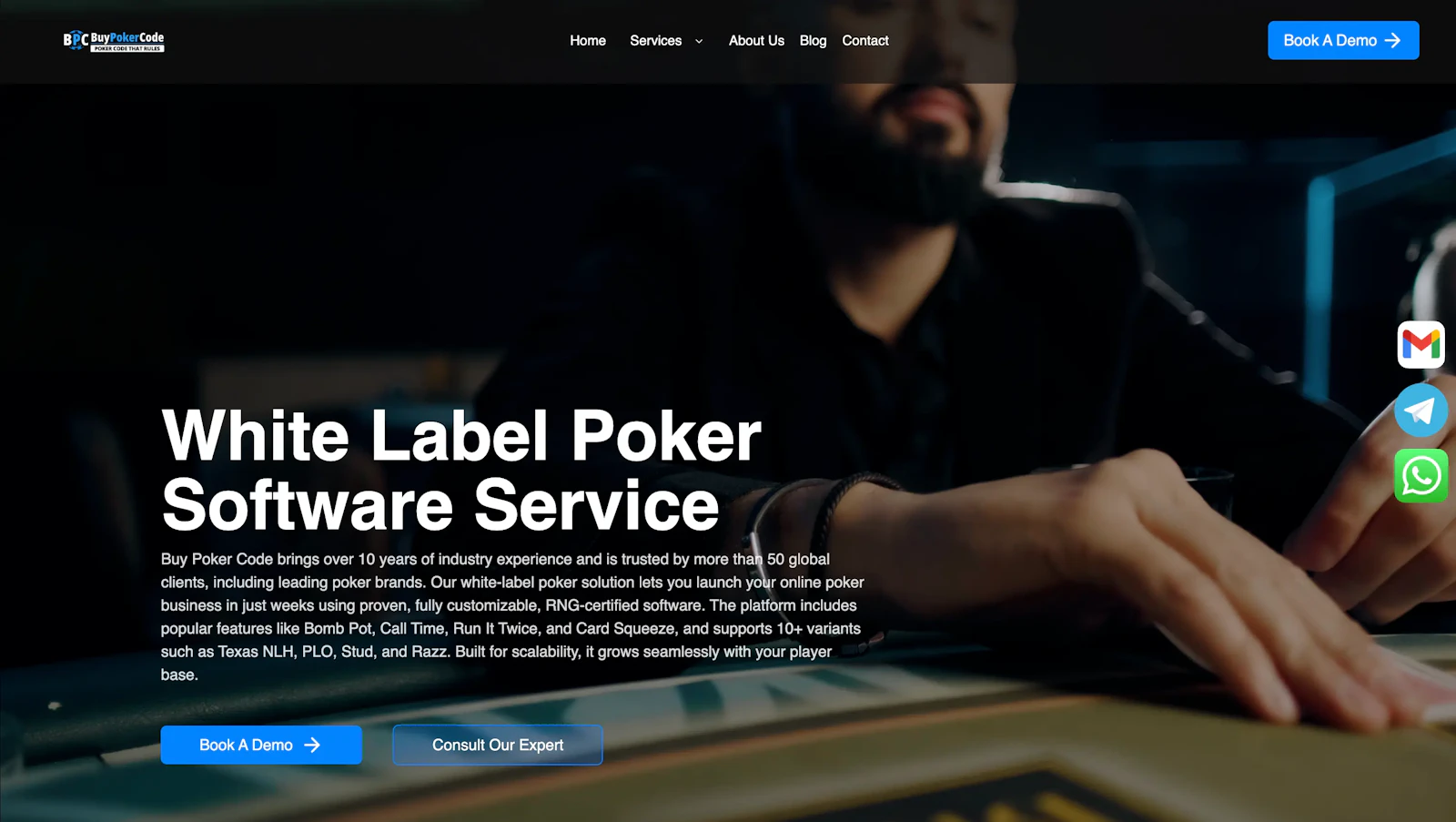 White label poker game screenshot 1