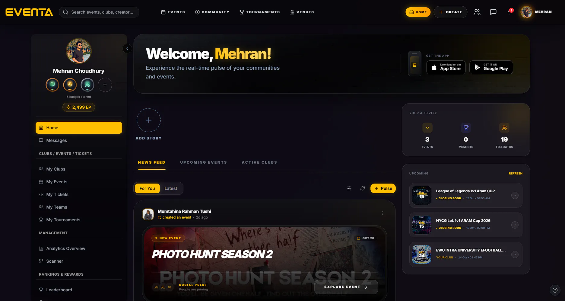 Clubs, Events and Esports gallery image