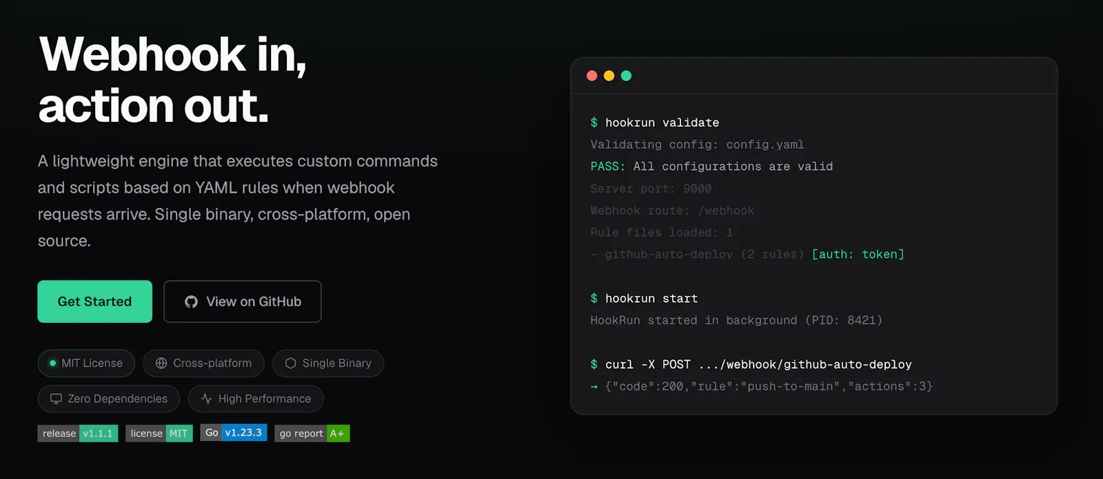 HookRun screenshot 1