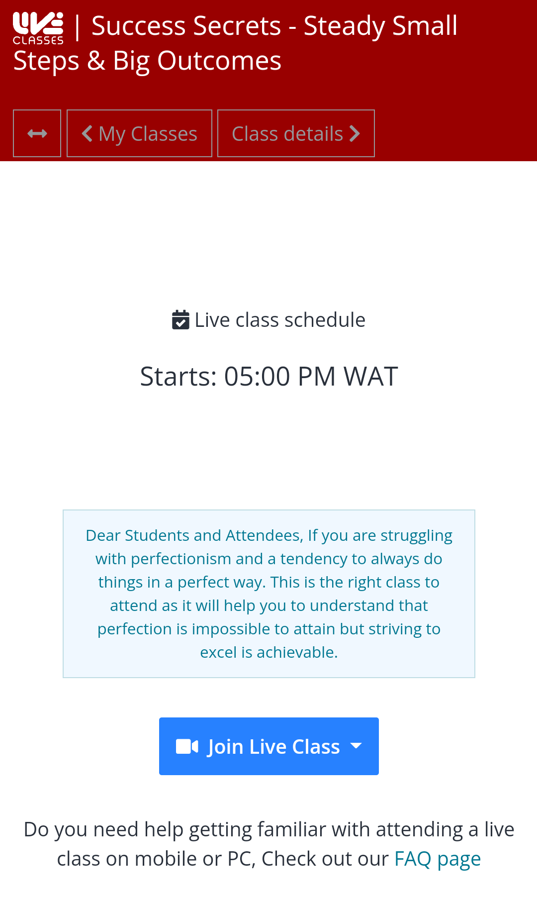 LiveClasses gallery image