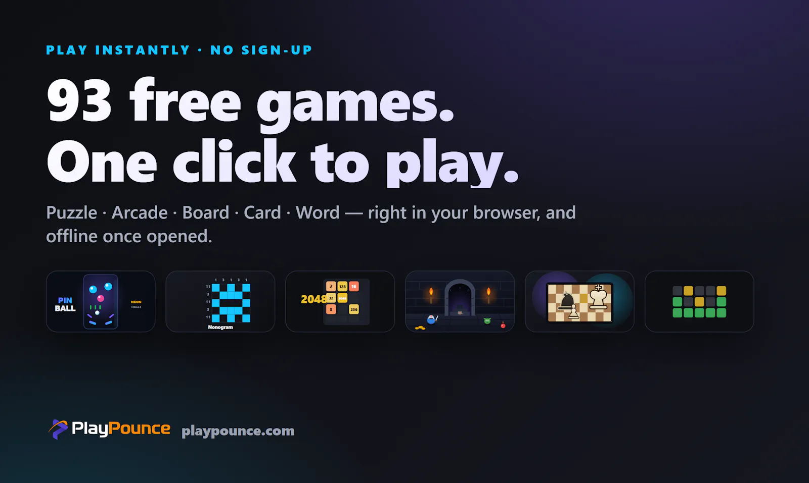 PlayPounce — free game hub screenshot 2