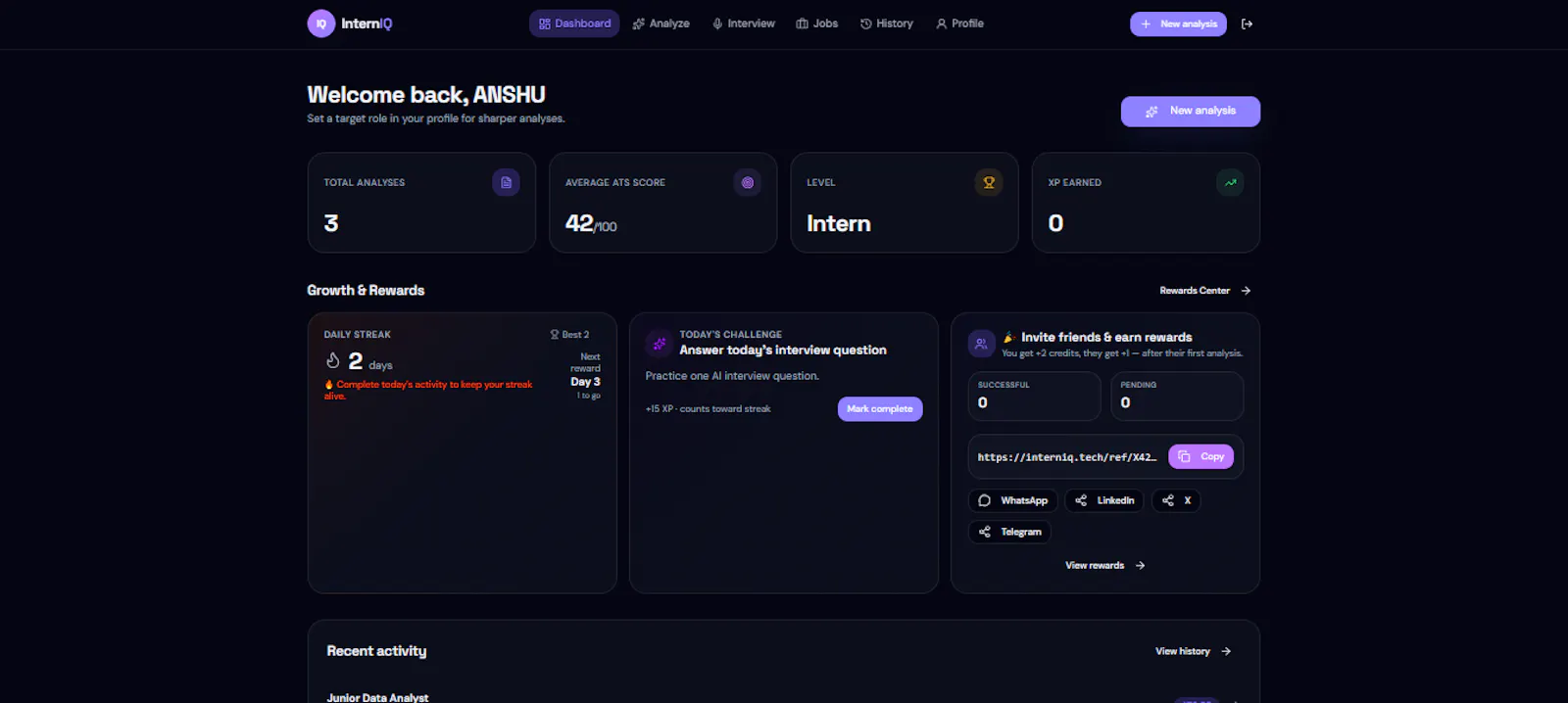 InternIQ screenshot 3