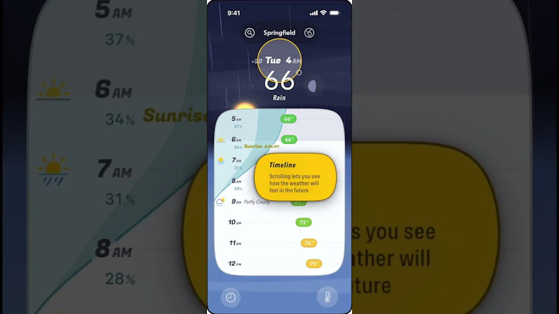 Sunroof Weather screenshot 1 (video preview)