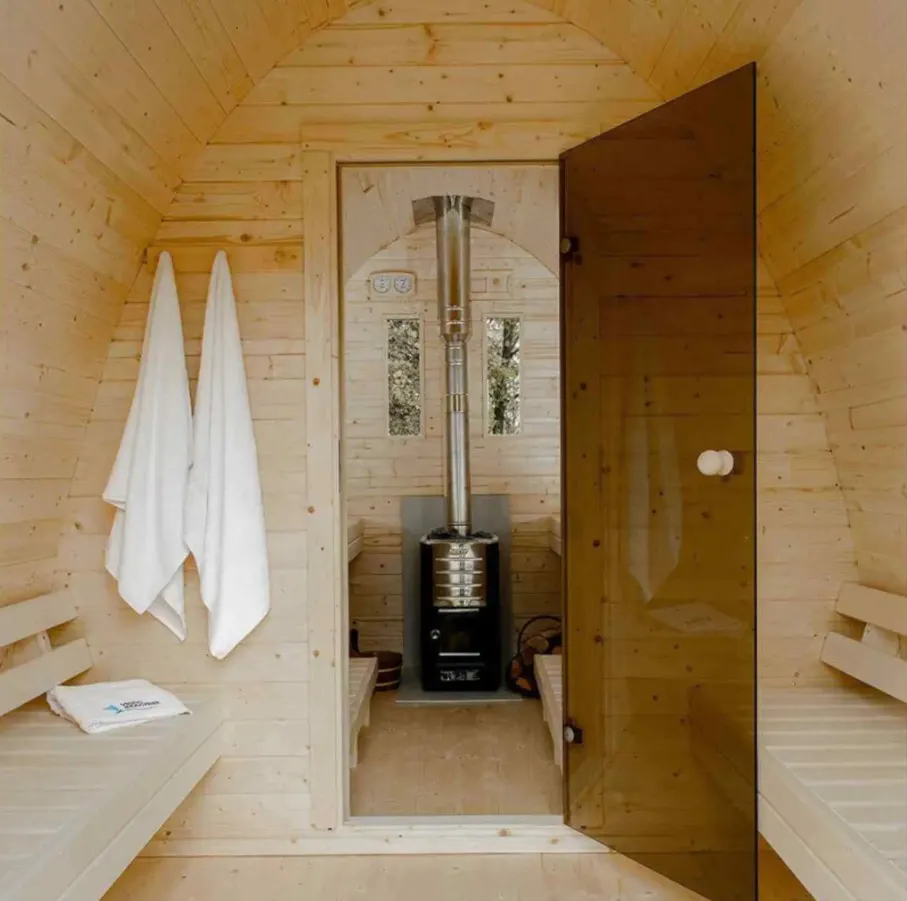 4Person Outdoor Sauna Pod, Changing Room gallery image