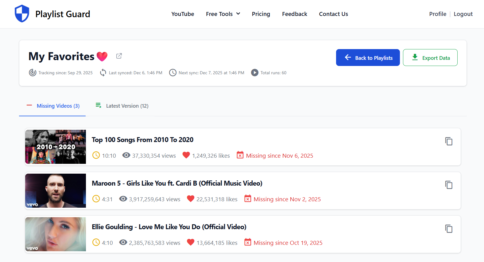 Playlist Guard screenshot 4