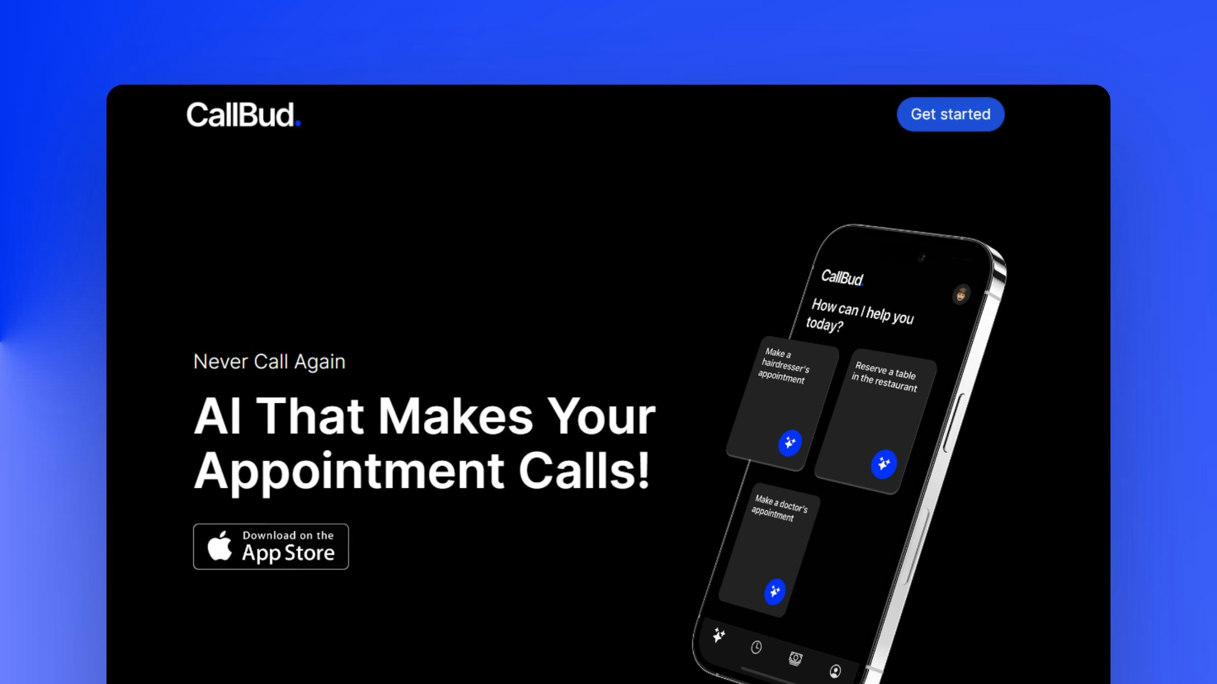 callbud-ai - AI that makes your appointment calls