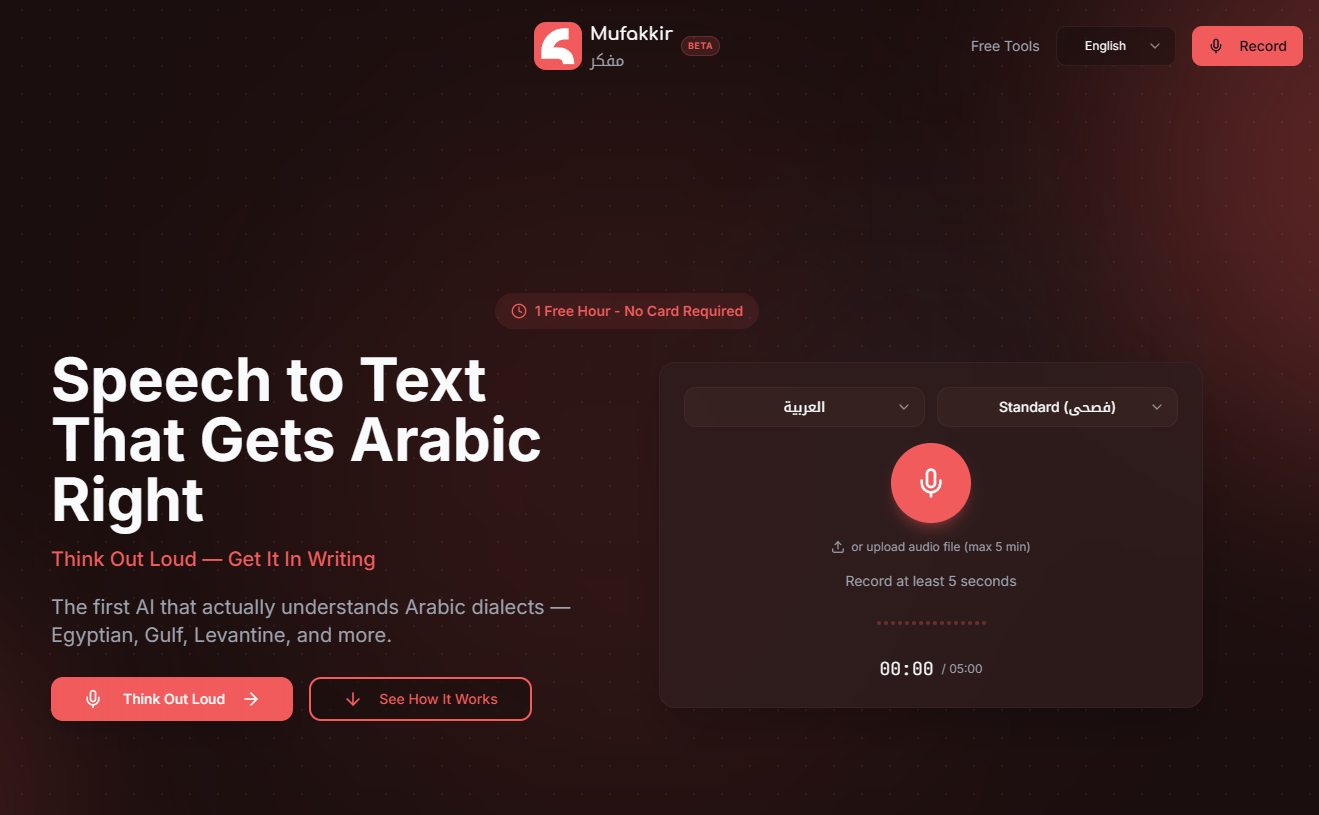 Mufakkir - Main product screenshot demonstrating key features and user interface