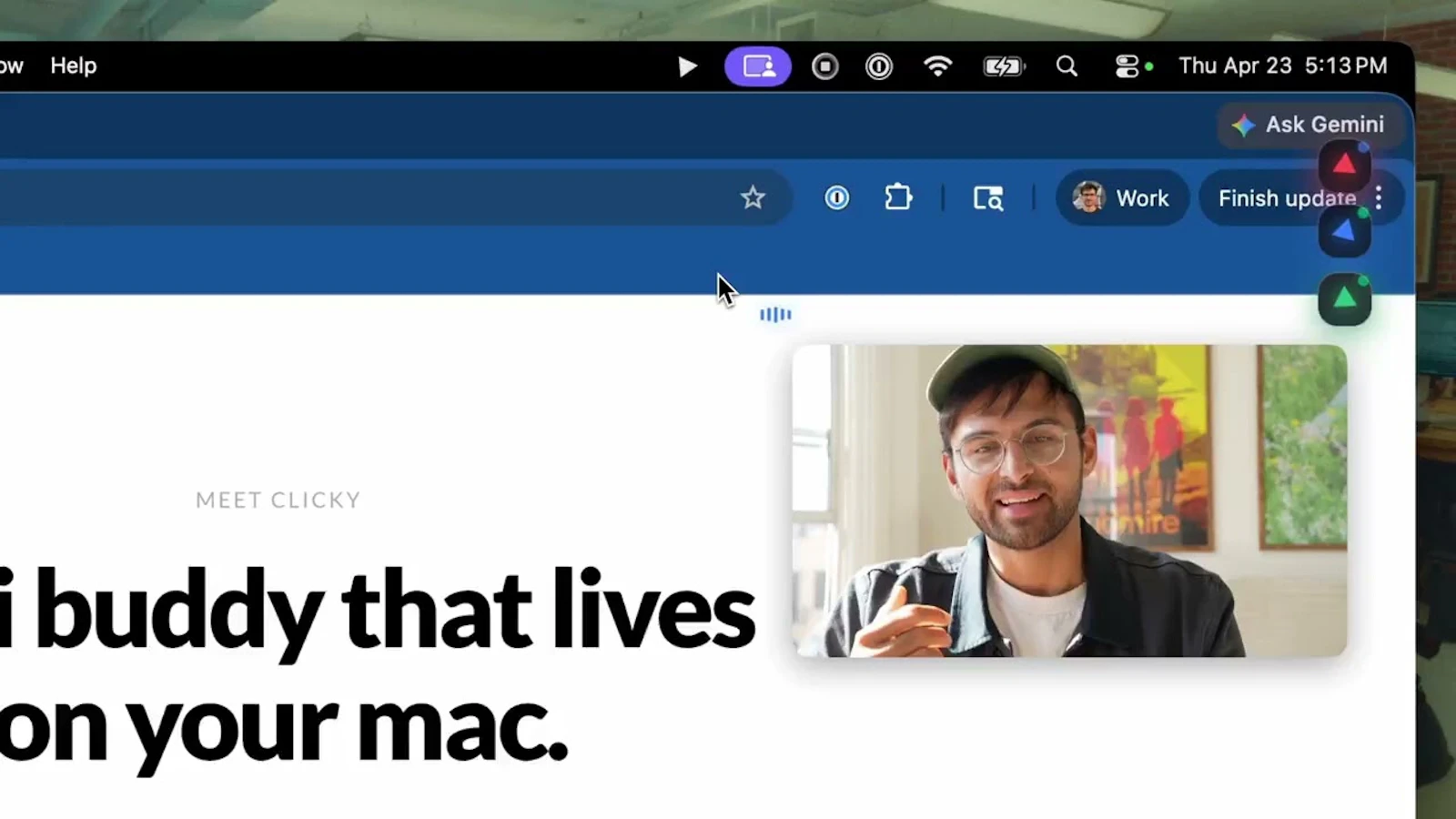 Clicky 2.0 screenshot 1 (video preview)