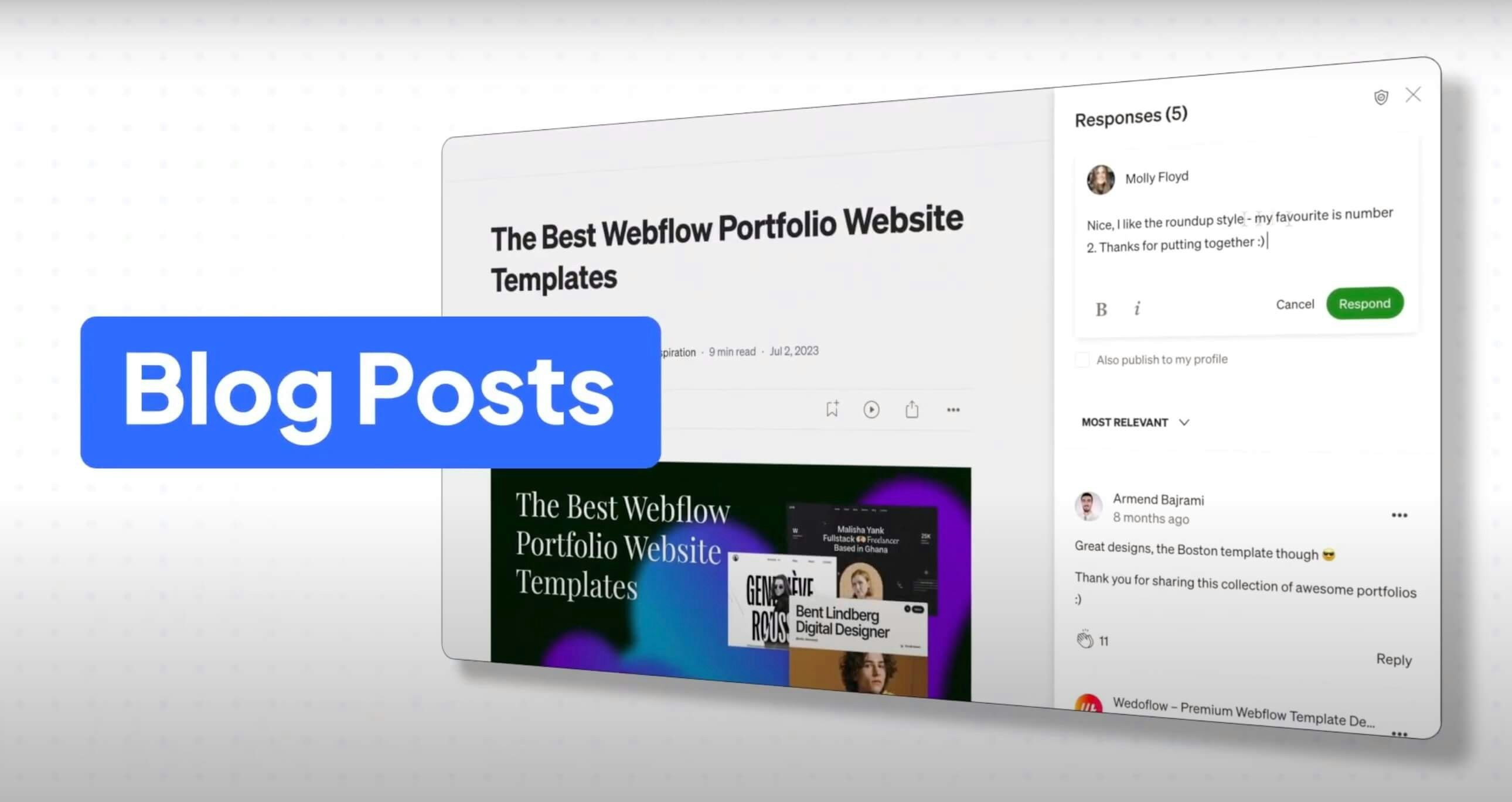แสดงความคิดเห็นสำหรับ webflow media 6