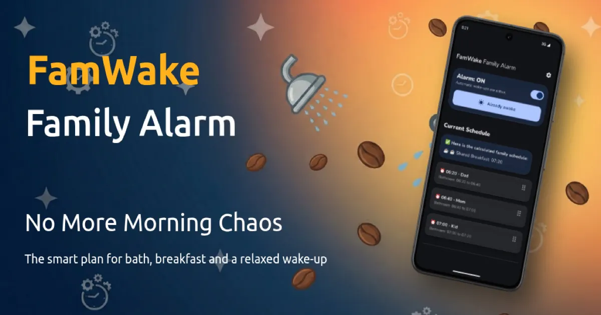 FamWake Family Alarm 專案橫幅
