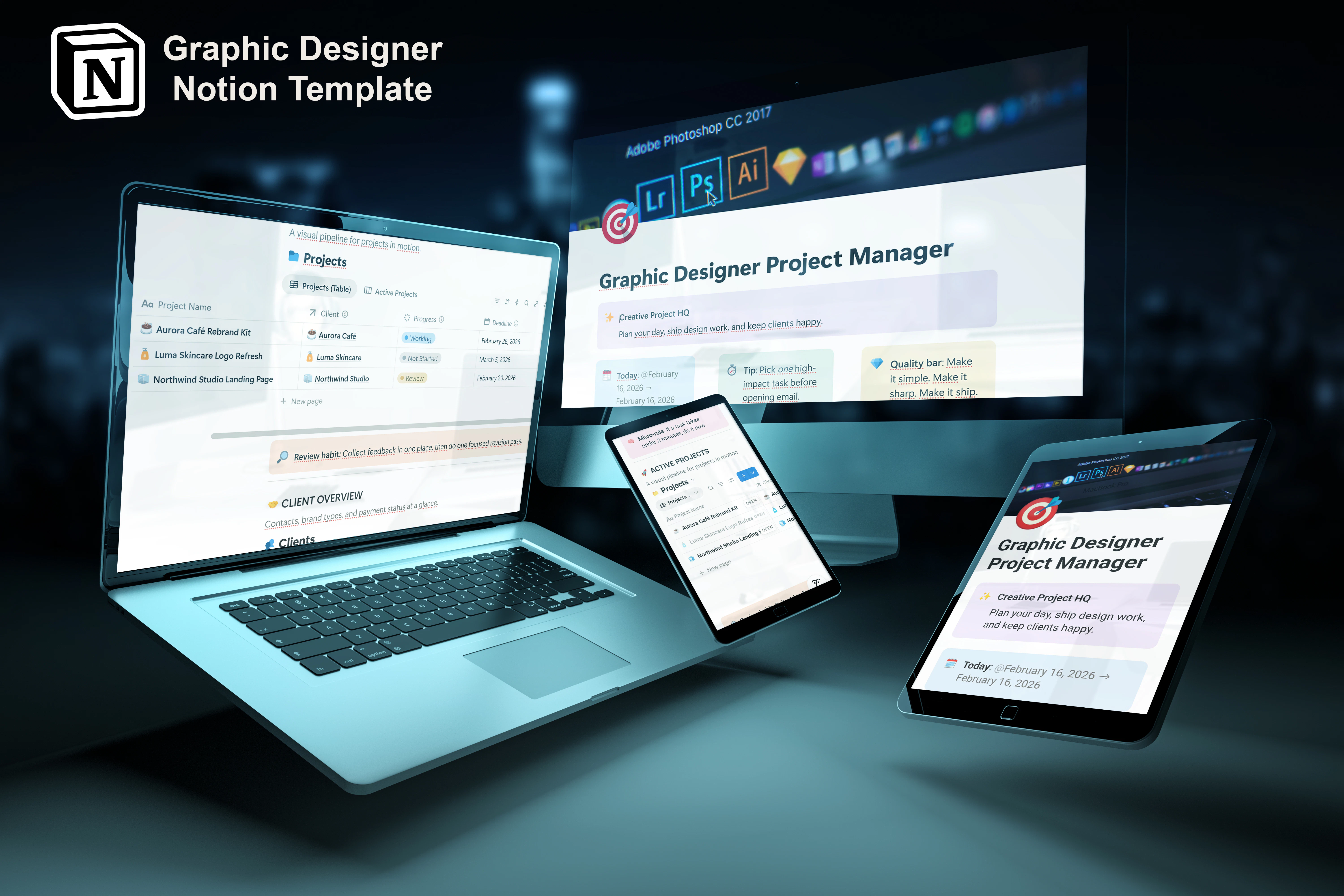 Designer Workspace—Free Notion Template