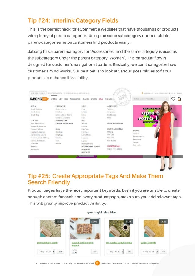 111 Tips To Improve Your eCommerce conversions gallery image