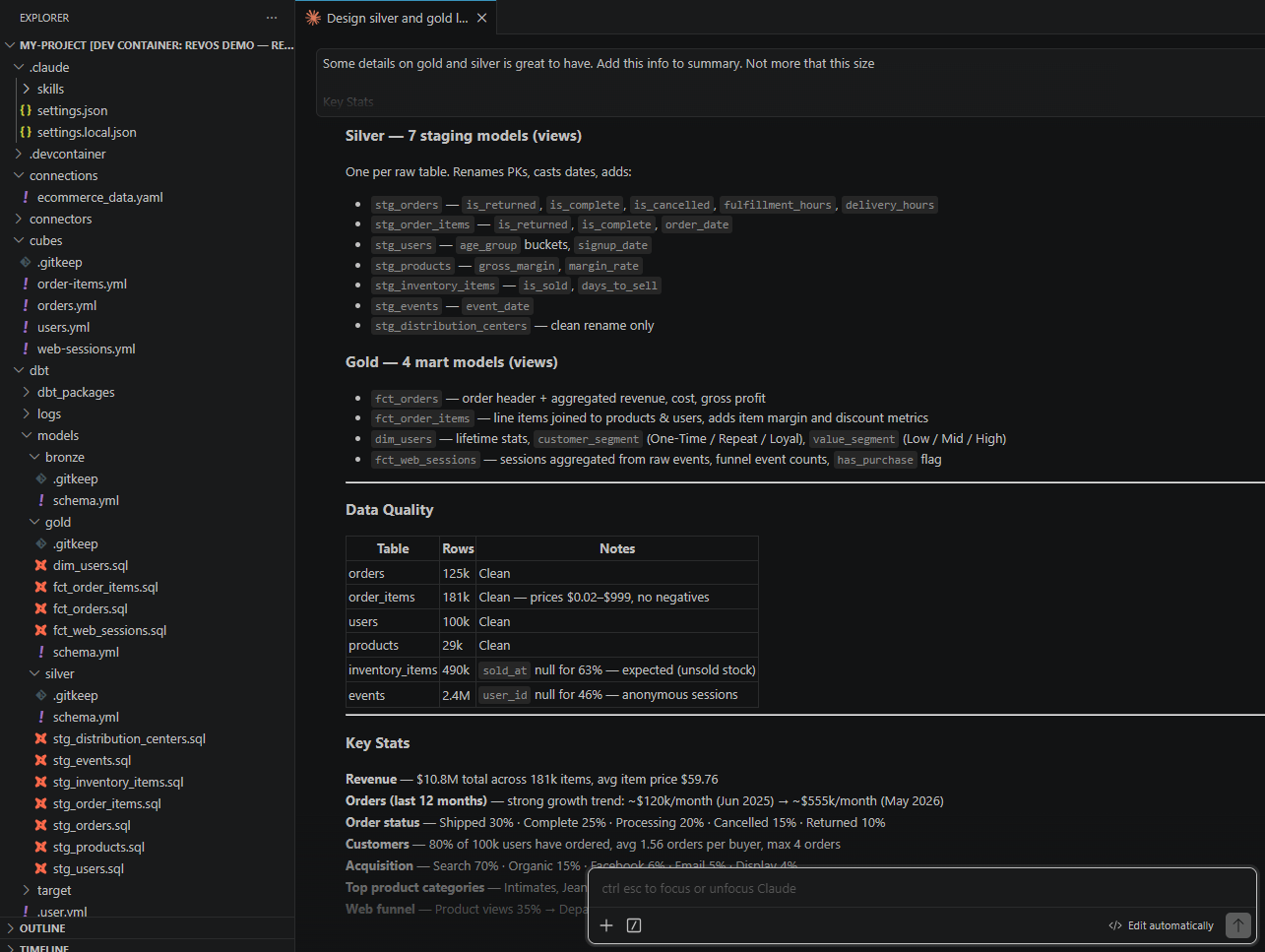 RevOS Data Engineering Agent gallery image