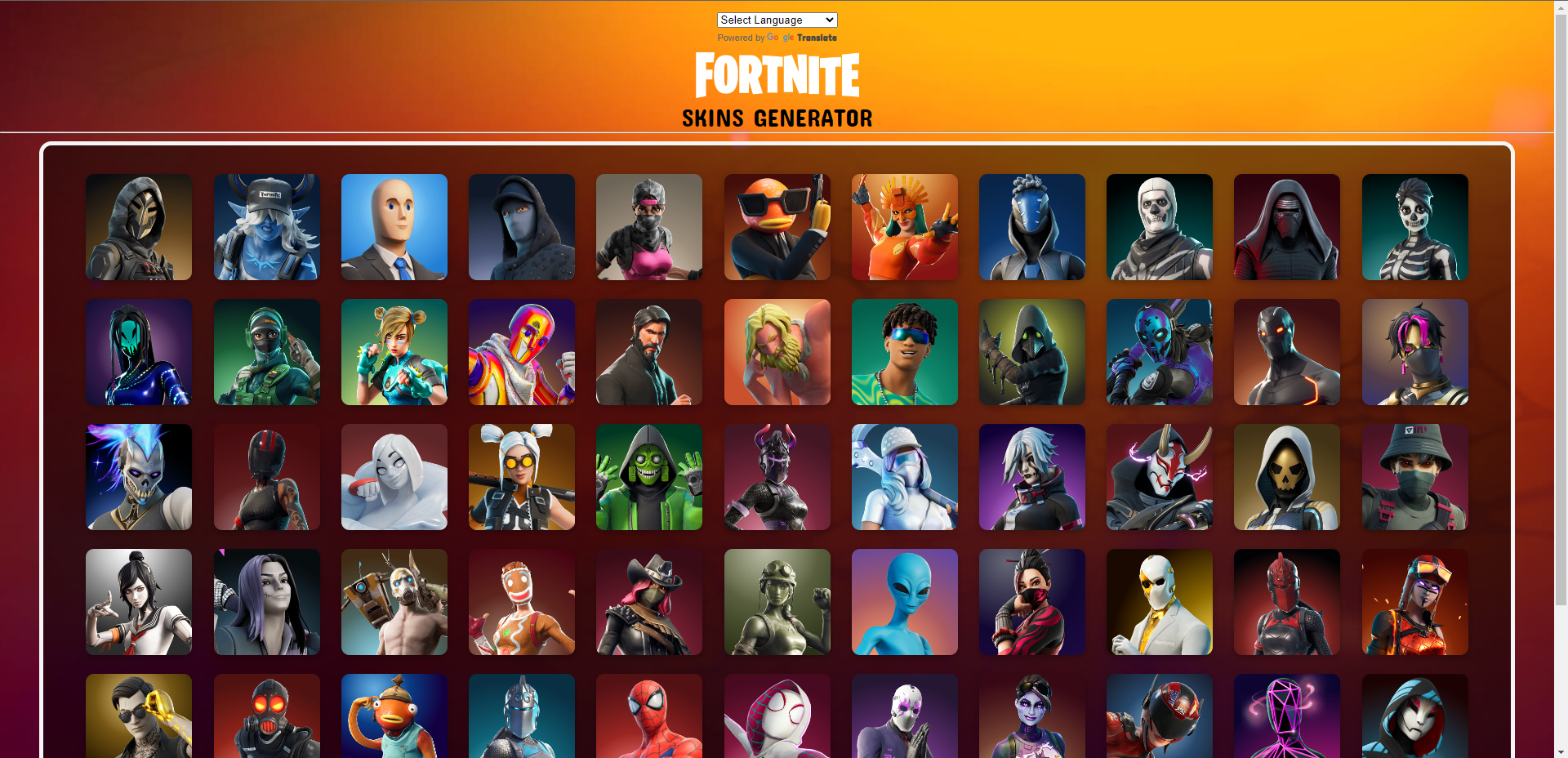 Fortnite Skins Generator gallery image