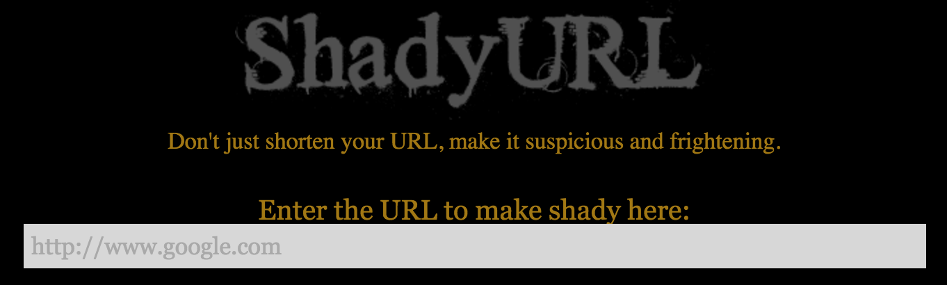 Shady URL