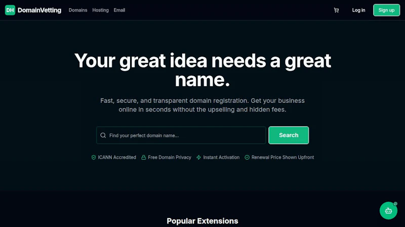 DomainVetting screenshot 1