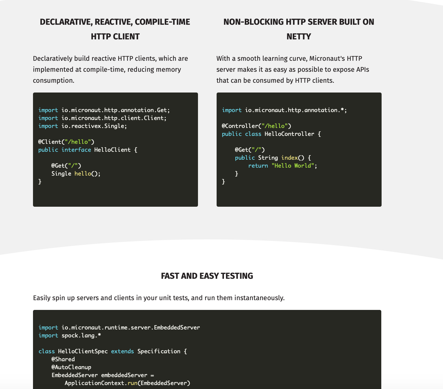 Micronaut Framework gallery image
