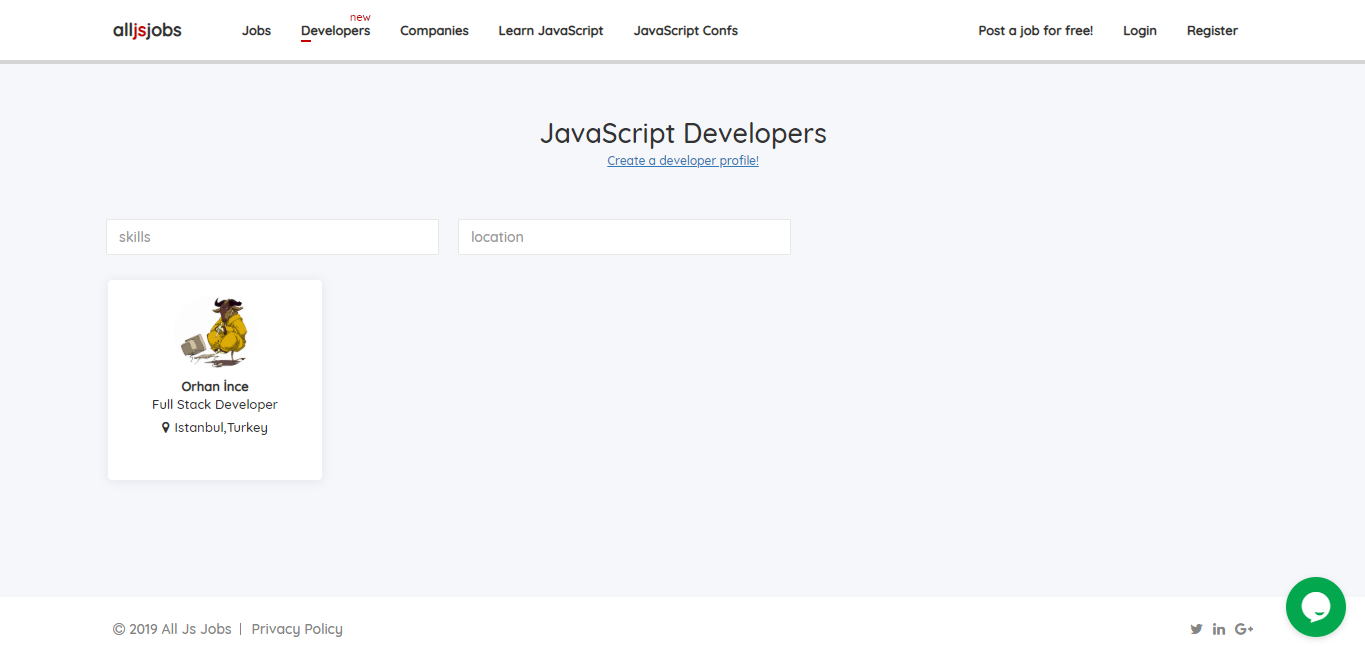 All JavaScript Jobs gallery image