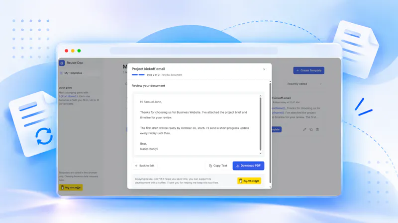 Reuse-Doc screenshot 3