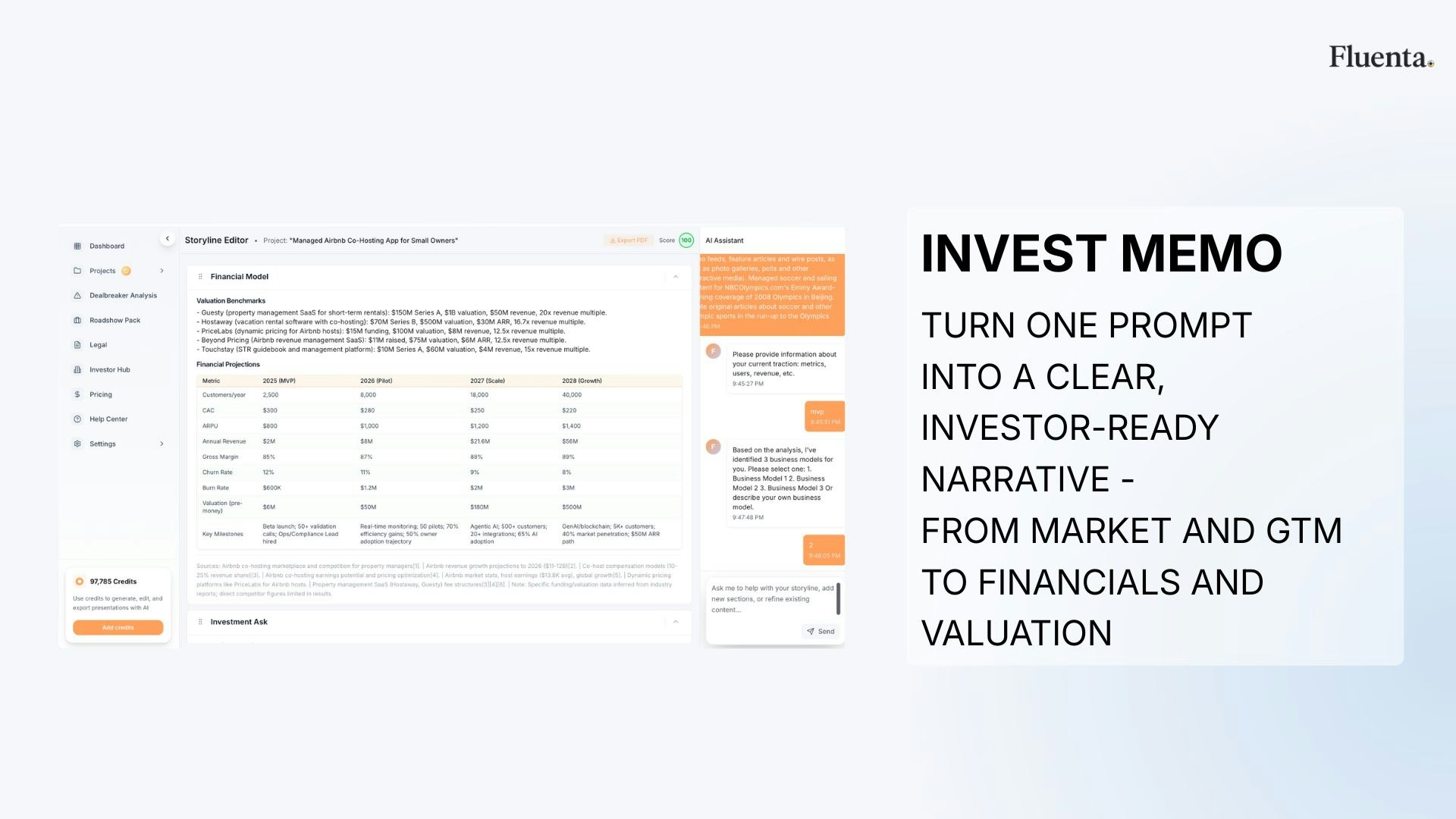 Fluenta - Main product screenshot demonstrating key features and user interface
