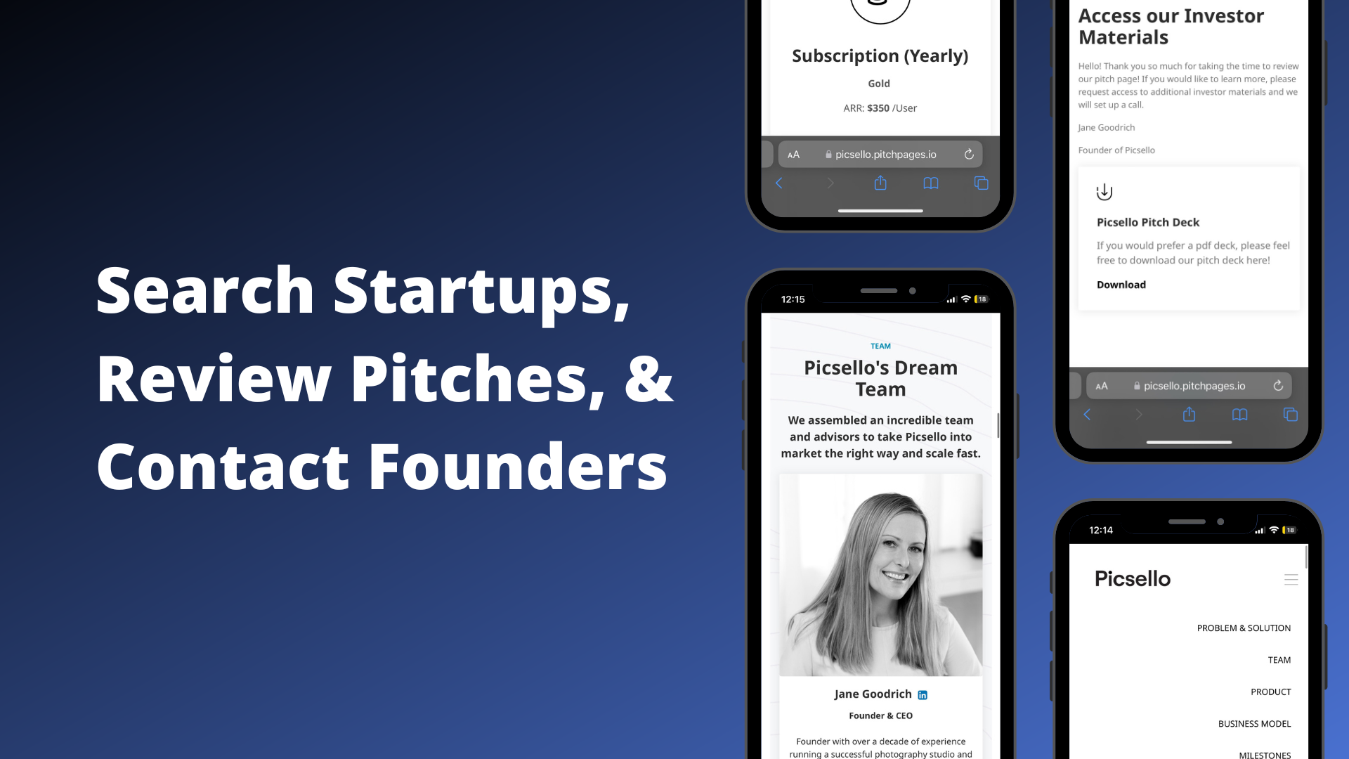 PitchPages Startup Marketplace media 2