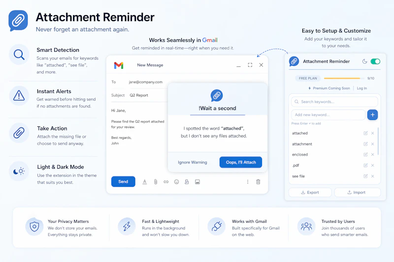 Attachment Reminder screenshot 4