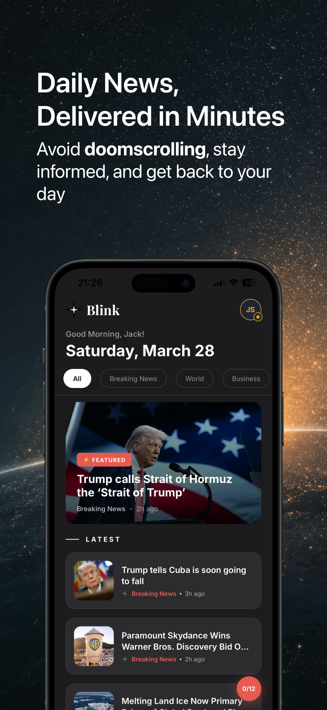 Blink - AI Powered News gallery image