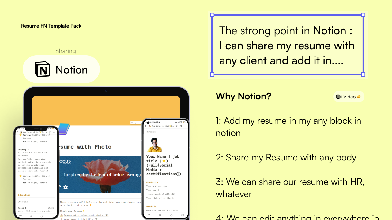 Resume FN Pack (Notion Figma Framer) media 4