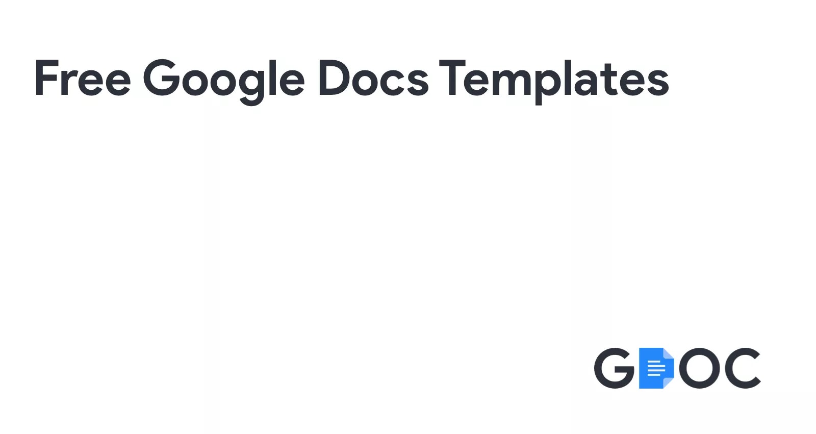 gdoc.io - Gratis sjablonen voor Google Documenten media 1