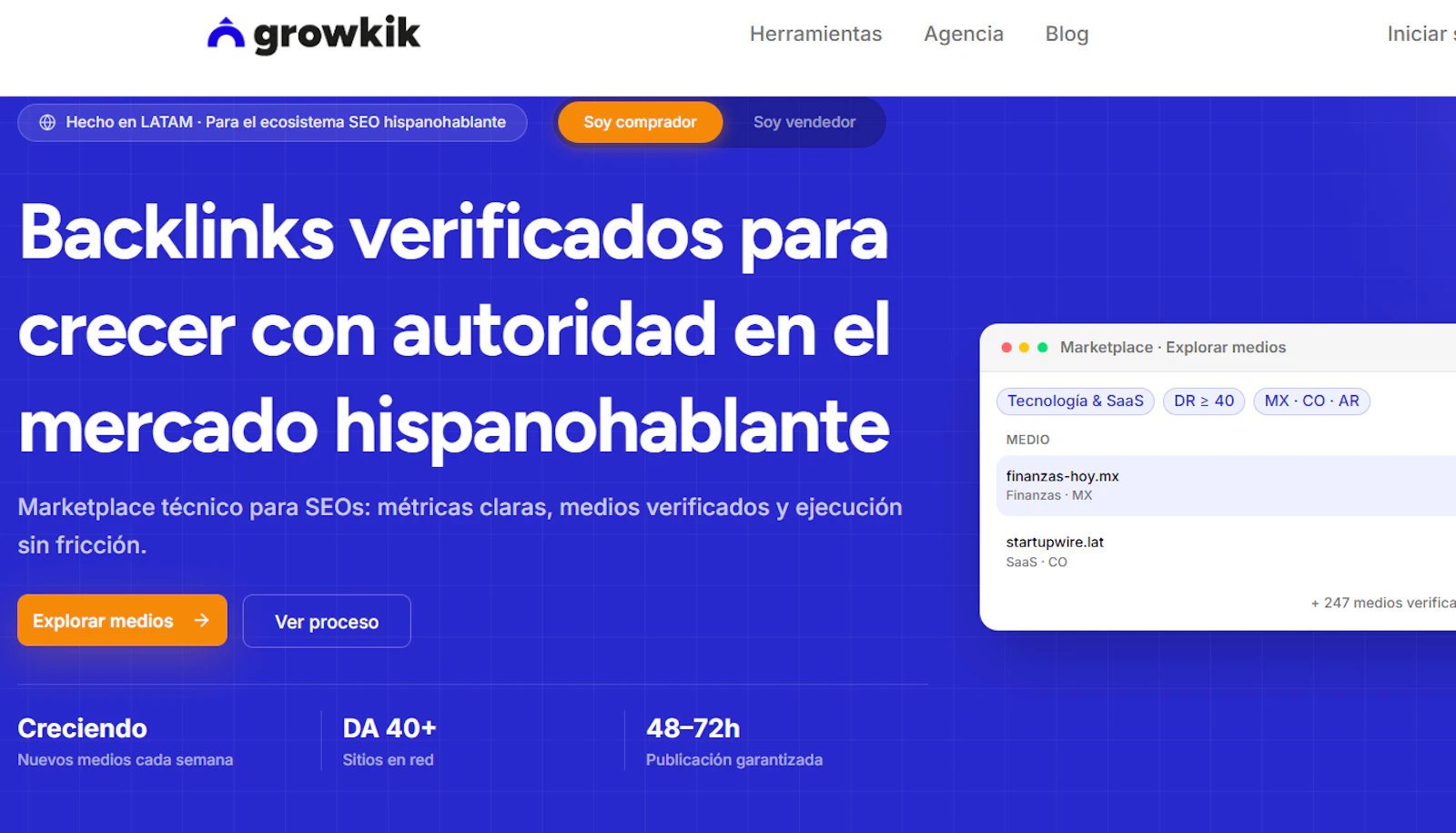 Growkik SEO Marketplace screenshot 1