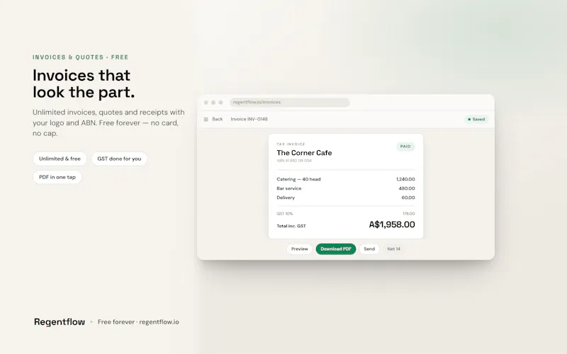 Regentflow screenshot 3