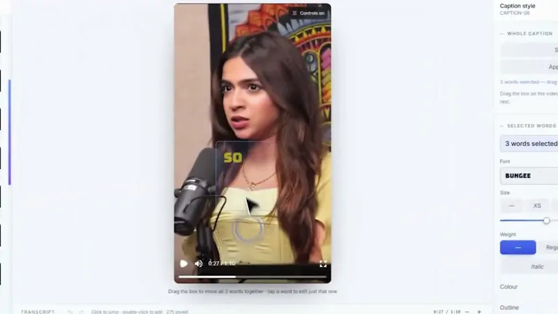 Caption Maker screenshot 1 (video preview)