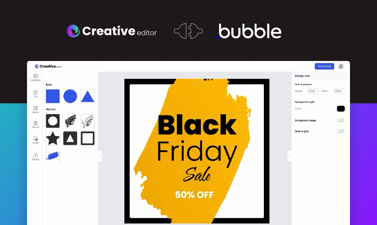 Creative Editor Plugin for Bubble Product Information Latest