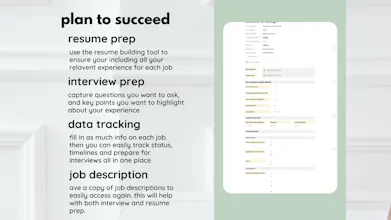 job application notion template gallery image