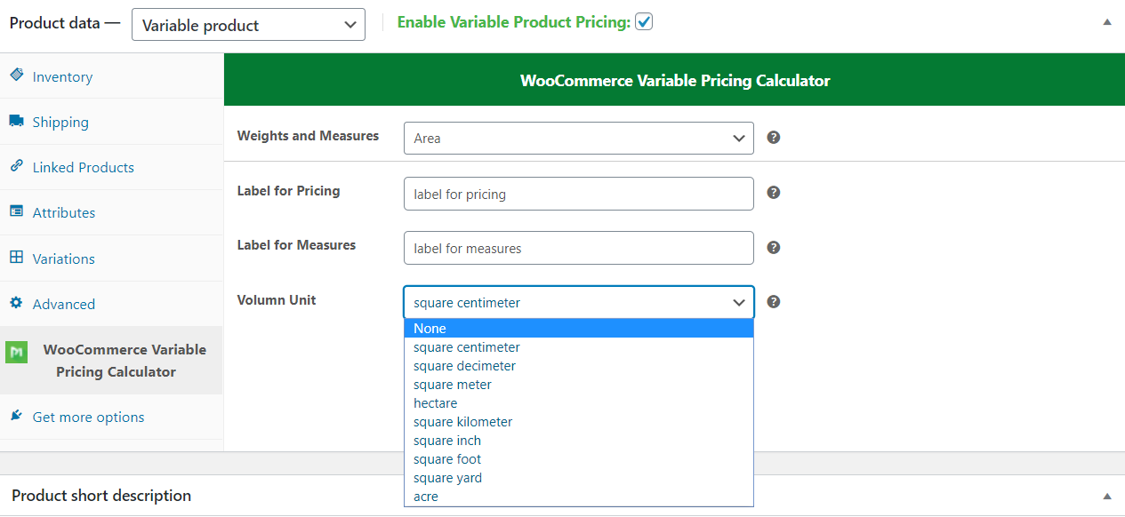 WooCommerce Variable Pricing Plugin gallery image