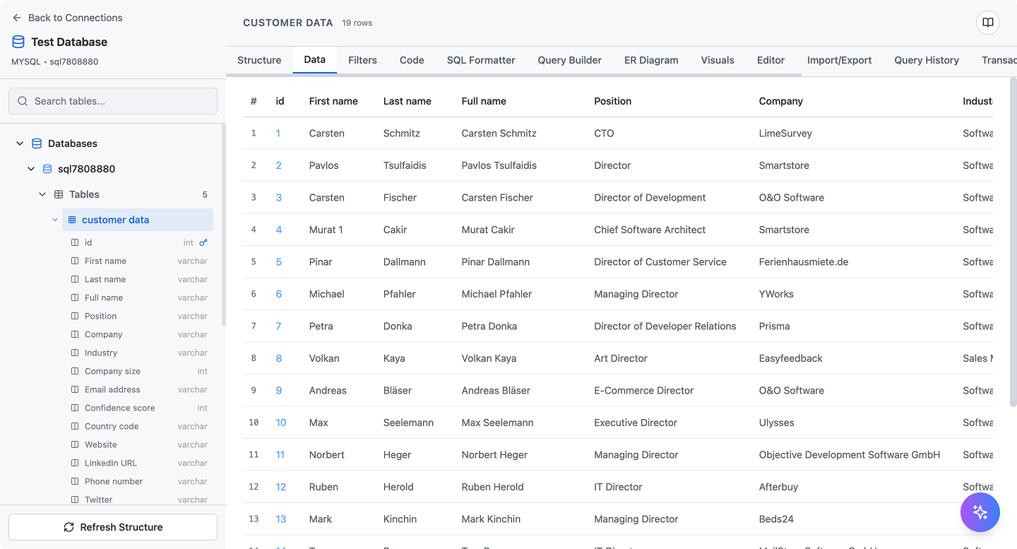 VPS Commander - SQL Data Builder gallery image