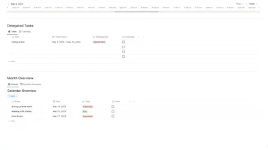 Day Planner | Notion Template gallery image