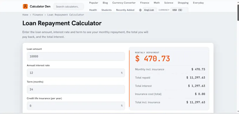Calculator Den screenshot 4