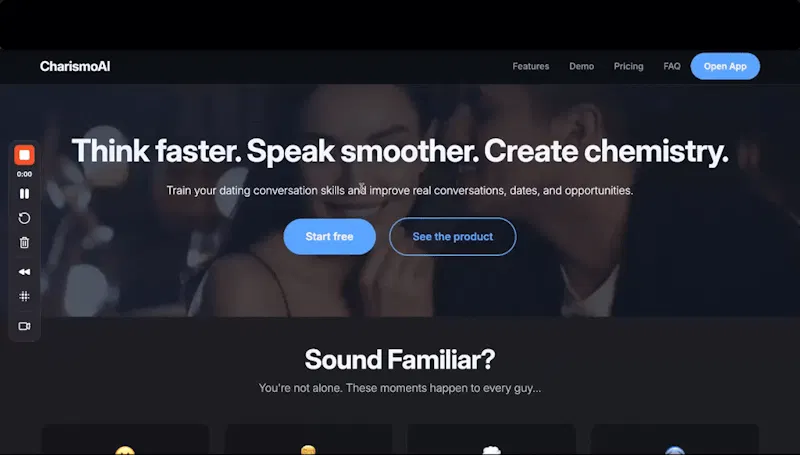 CharismoAI screenshot 1 (video preview)