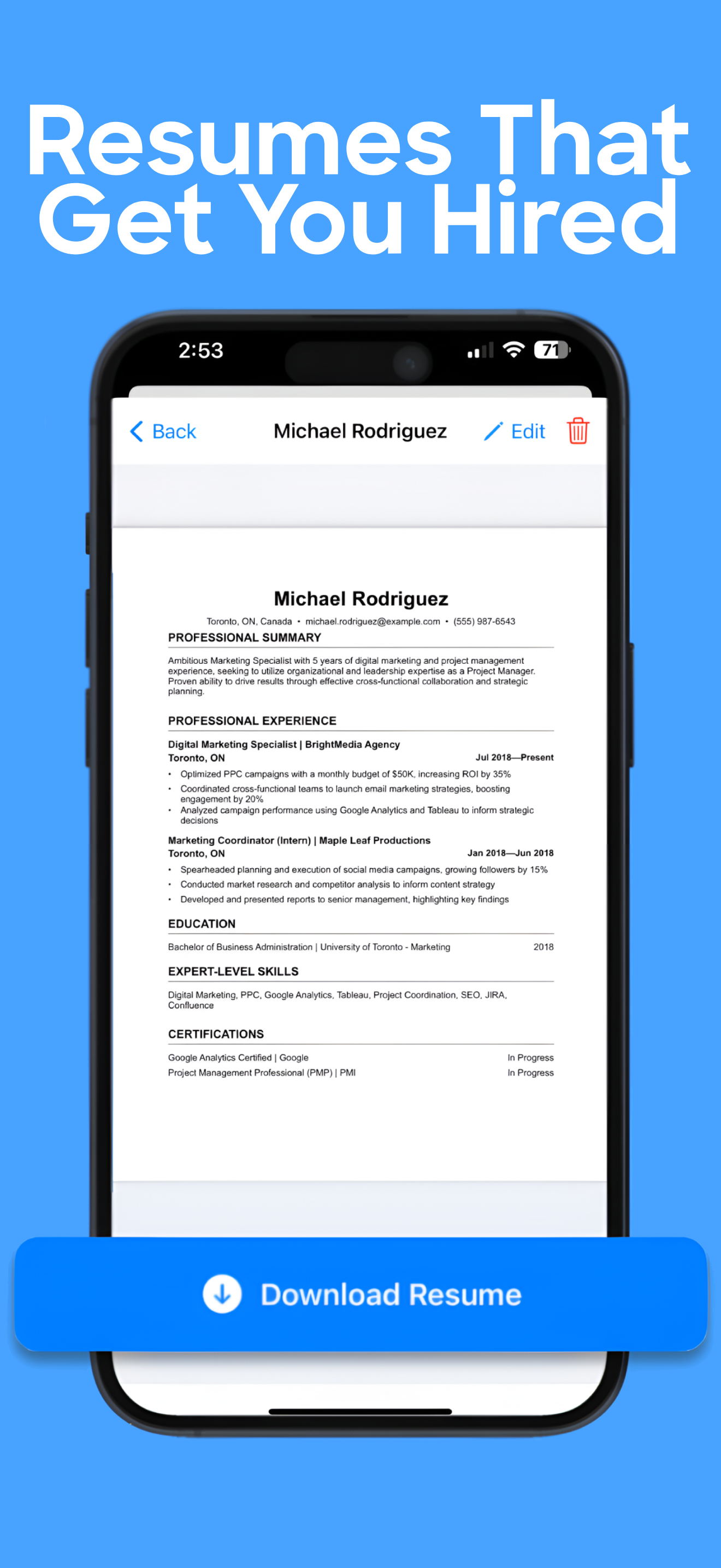 Resume AI gallery image