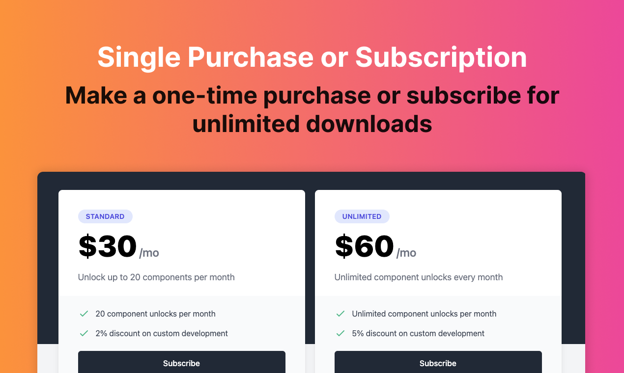 FrontWork Component Marketplace gallery image