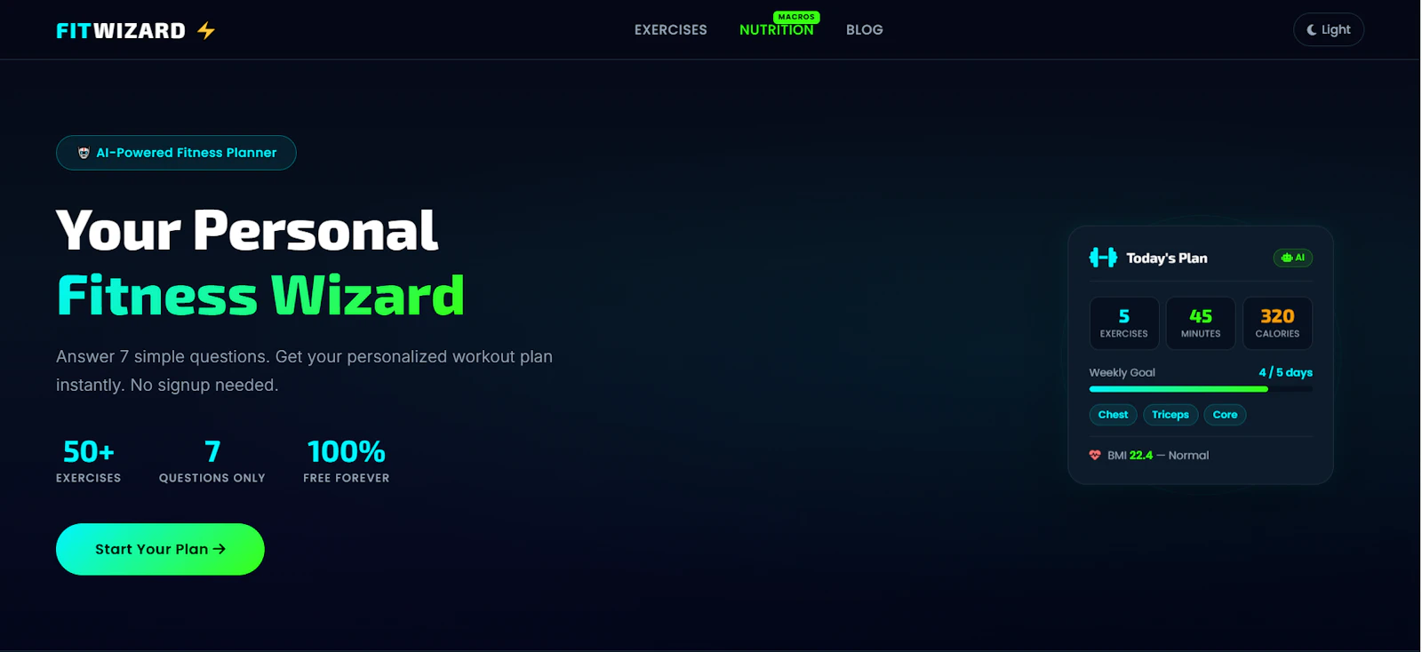 FitWizard screenshot 1
