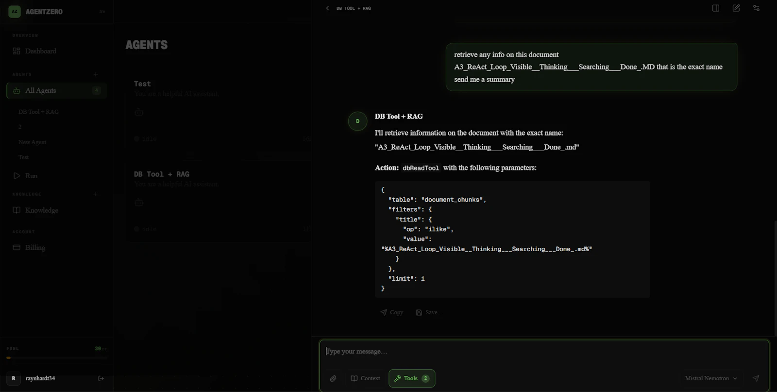 AgentZero screenshot 3