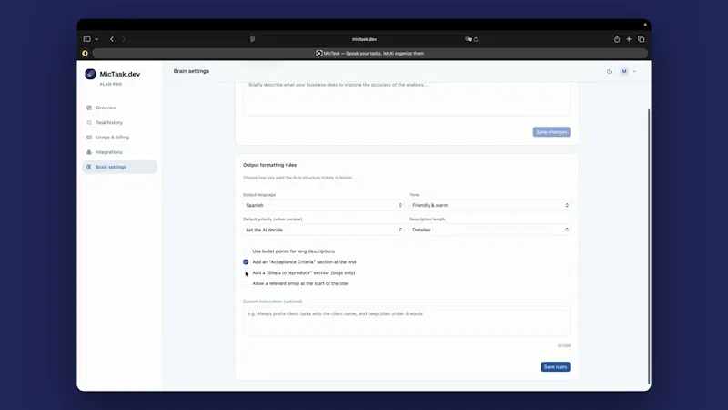 MicTask screenshot 1 (video preview)