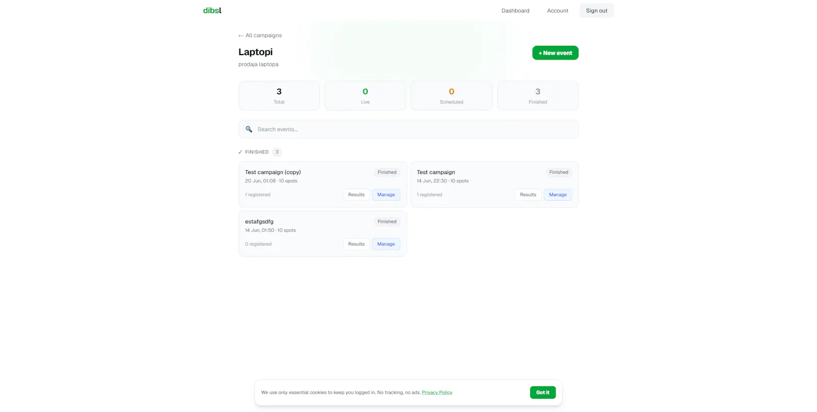 dibsl screenshot 3
