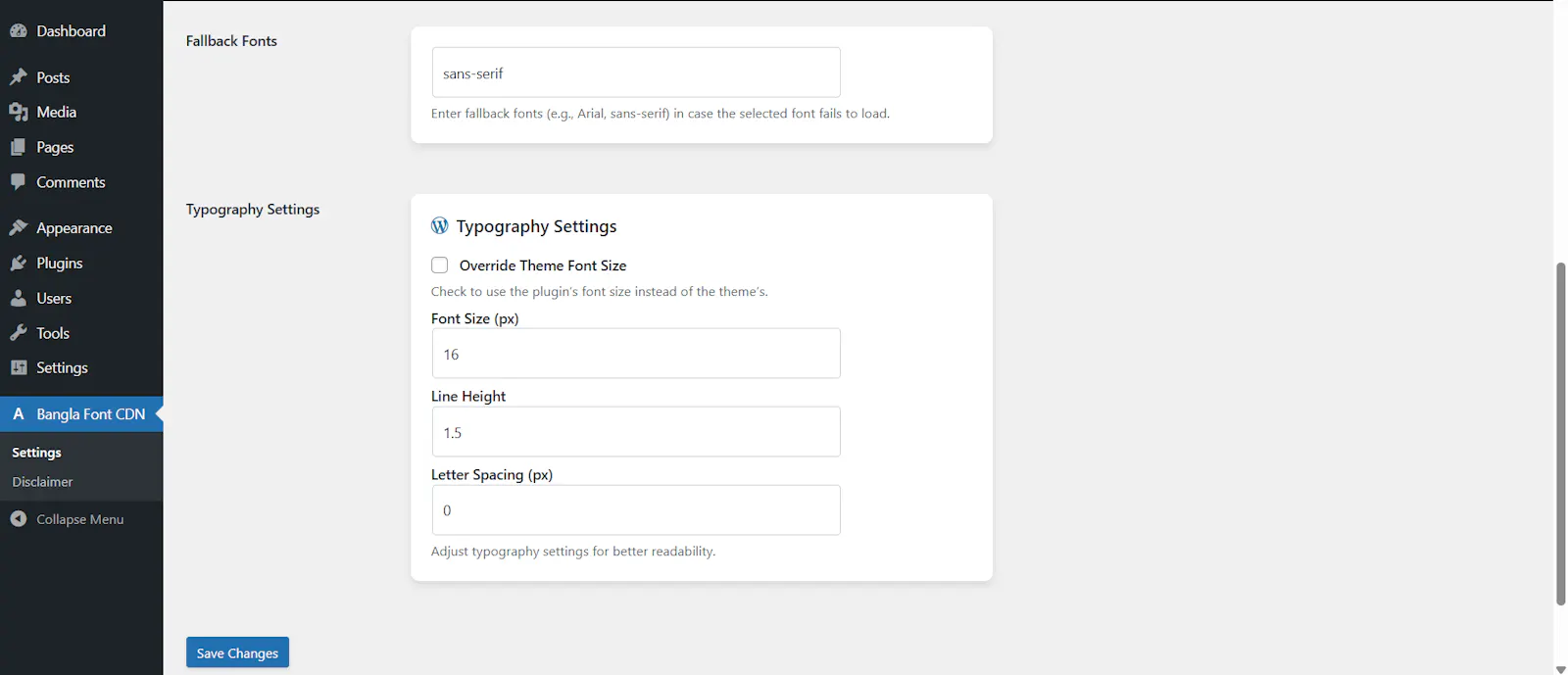 Bangla Font CDN screenshot 3